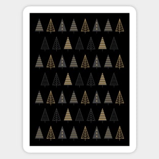 MODERN CHRISTMAS TREES Sticker